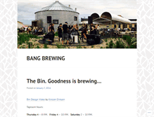 Tablet Screenshot of bangbrewing.com